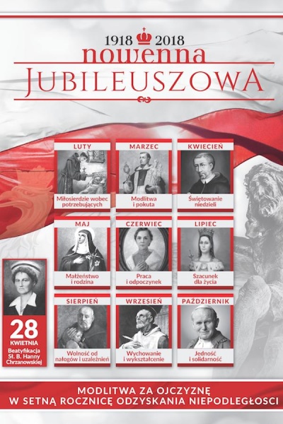 plakat jubileuszowej nowenny